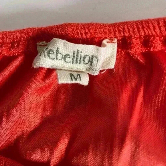 Rebellion Orange Dress with Embroidery Front - Picture 7 of 10